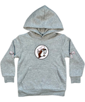 Heather Gray hoodie - youth apparel with bow detail