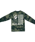 Youth long sleeve camo tee - durable for active play