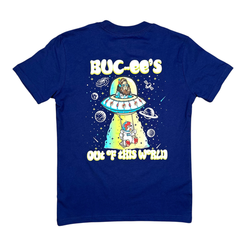 Navy blue youth t-shirt - playful design