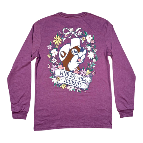 Lavender long sleeve t-shirt - modern casual style
