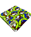 Buc-ee's novelty towel - vibrant lime and playful design
