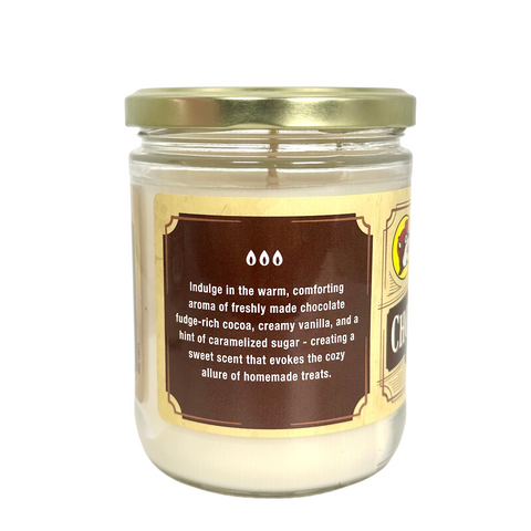 Gourmet candle - 12.5 oz Chocolate fudge