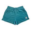 Teal fleece pullover - cotton polyester blend