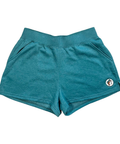 Teal fleece pullover - cotton polyester blend