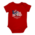 Buc-ee's red onesie - patriotic baby apparel