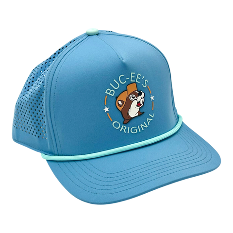 Buc-ee's blue rope hat - vintage-inspired design