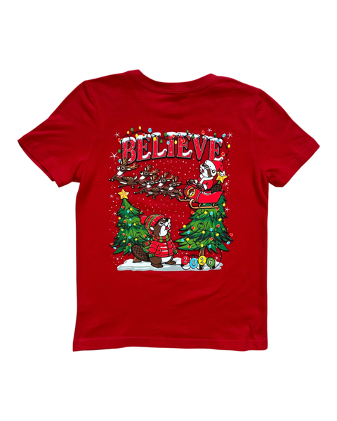 Red youth sweater - perfect for holiday gatherings