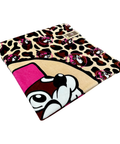 Buc-ee's pink leopard towel - fun beach accessory