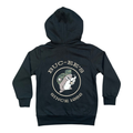 Youth black hoodie - soft cotton blend