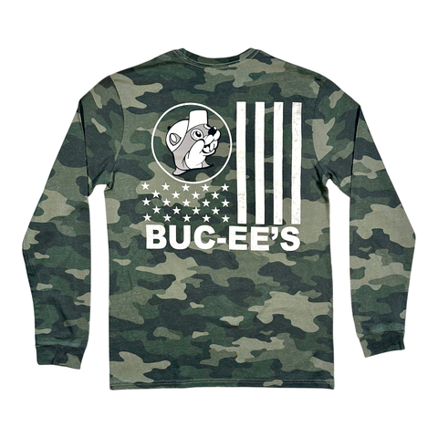 Camo long sleeve tee - stylish design