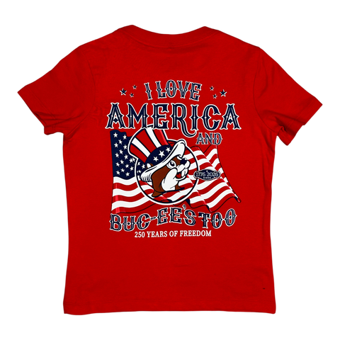 Buc-ee's red t-shirt - 4th of July themed apparel