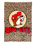 Red leopard blanket - soft polyester material