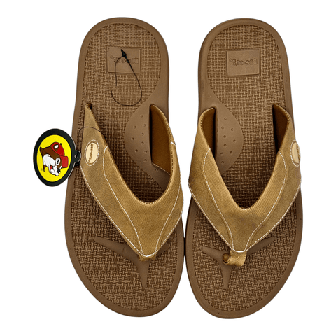 Buc-ee's Men Flip Flop Sandal - Camel