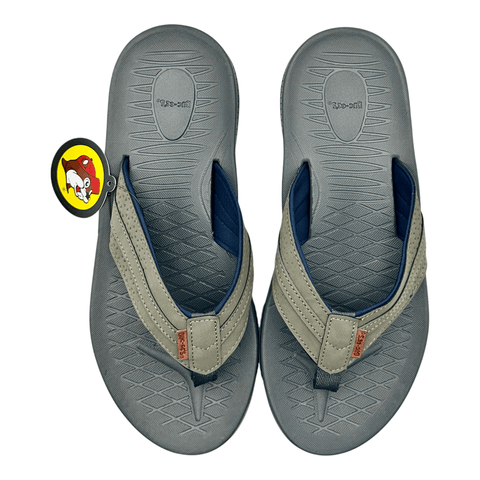 Buc-ee's Men Flip Flop Sandal - Charcoal