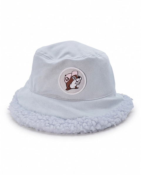 Buc-ee's Sherpa Light Blue Bucket Hat