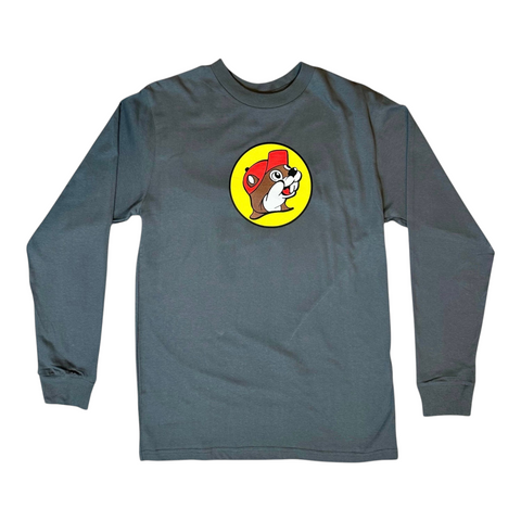 Adult Gray Long Sleeve Logo Shirt