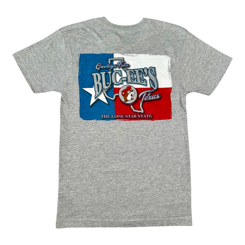 Adult Gray Greetings From Buc-ee's Texas Unisex T-Shirt