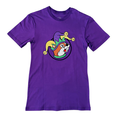 Adult Purple Buc-ee's 2025 Mardi Gras Shirt