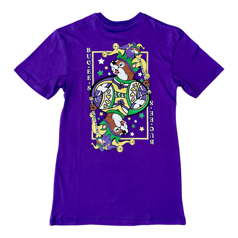 Adult Purple Buc-ee's 2025 Mardi Gras Shirt