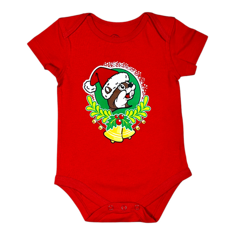 Buc-ee's Infant Christmas 2025 Red Onesie