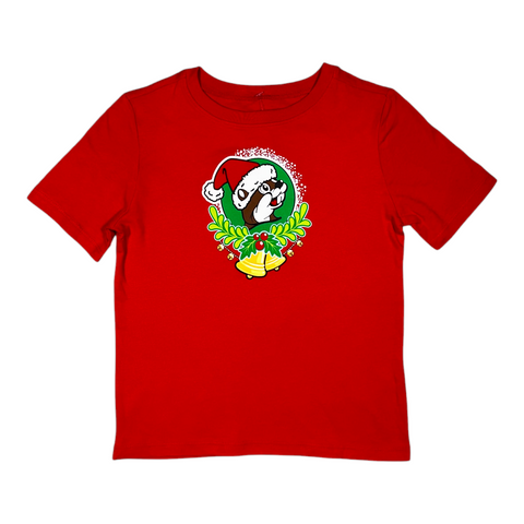 Buc-ee's Toddler Christmas 2025 Red T-Shirt