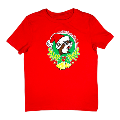 Buc-ee's Youth Christmas 2025 Red T-Shirt