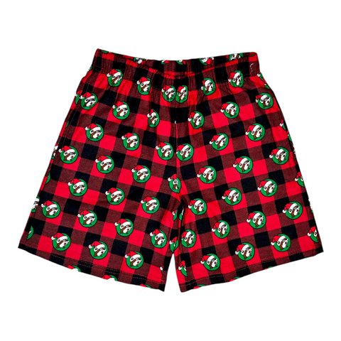 Buc-ee's Plaid Christmas Pajama Shorts