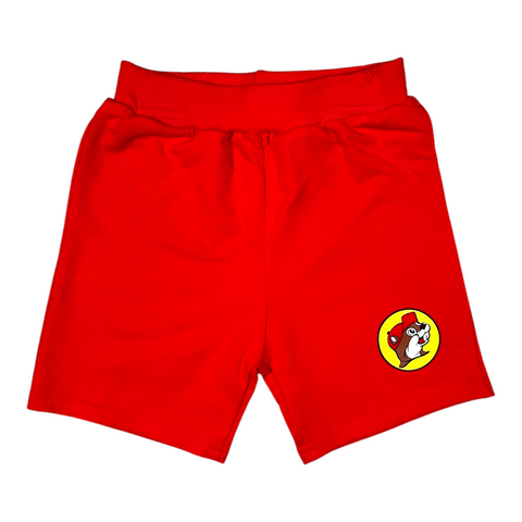 Toddler Red Buc-ee's Shorts