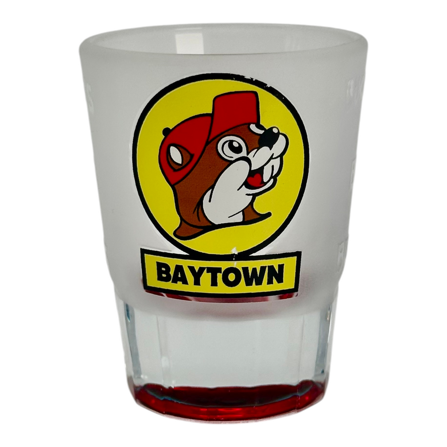 Buc-ee's Frosted Shot Glass - Locations