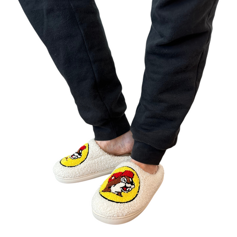 Buc-ee's Adult Sherpa Slippers