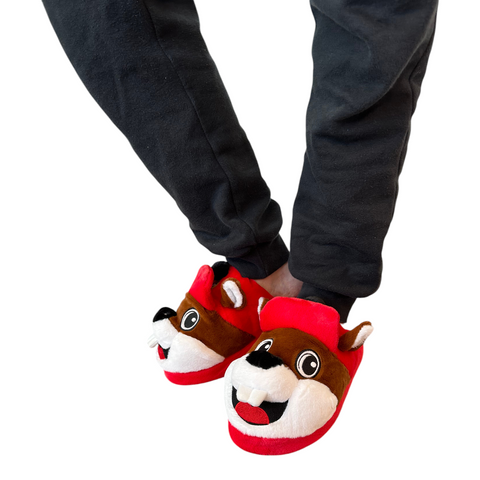 Buc-ee's Adult Christmas 2025 Buc-ee Character Slippers