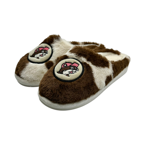 Adult Cow Print Slippers