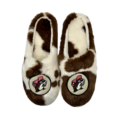 Adult Cow Print Slippers