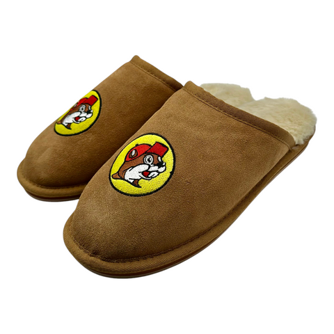 Unisex Slippers with Buc-ee's Logo