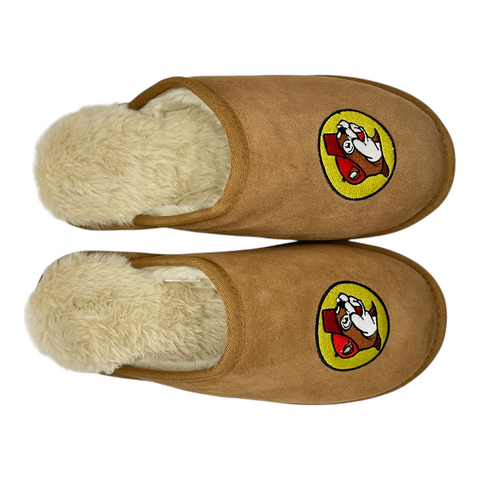 Unisex Slippers with Buc-ee's Logo