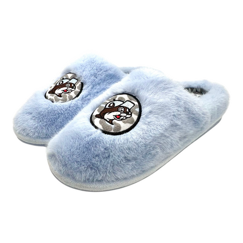 Buc-ee’s Snow Leopard Slippers for Women
