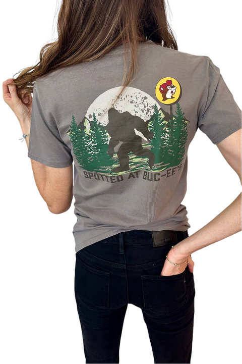 Buc-ee's Adult Sasquatch Spotted At Buc-ee's Gray T-Shirt