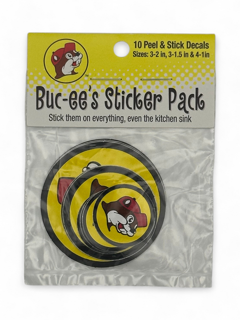 Buc-ee's Logo Sticker Pack