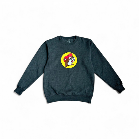 Charcoal Gray Buc-ee's Fleece Sweater