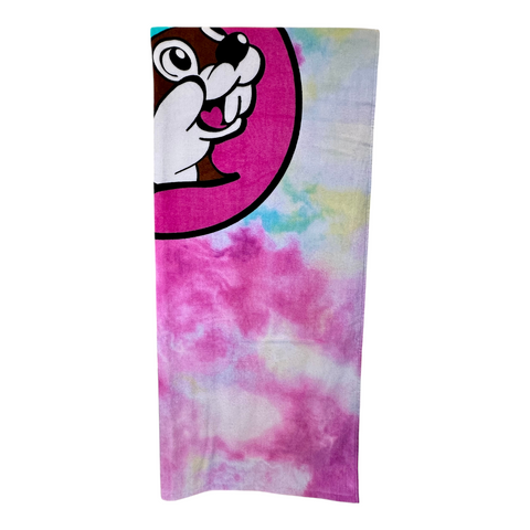 Buc-ee’s 100% Cotton Beach Towel - Tie-Dye