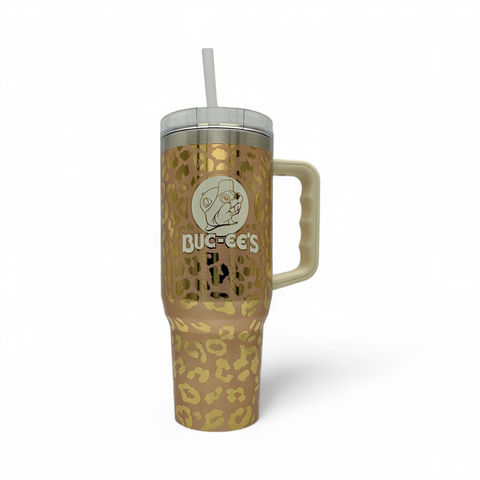 Insulated Tumbler Gold Leopard - 40oz