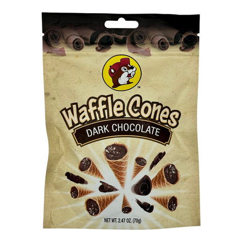 Buc-ee’s Mini Waffle Cones - Dark & Milk Chocolate