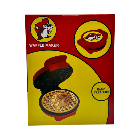 Buc-ee's Waffle Maker with Iconic Logo Shape