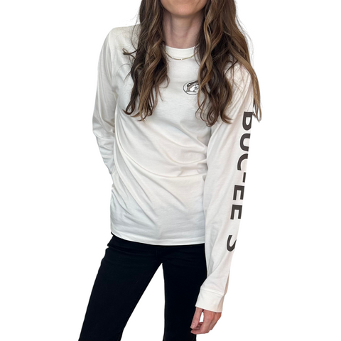 Adult Buc-ee’s Long Sleeve Shirt – Off White