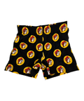 Black shorts - playful design for youth