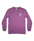 Light purple long sleeve shirt - features joyful design