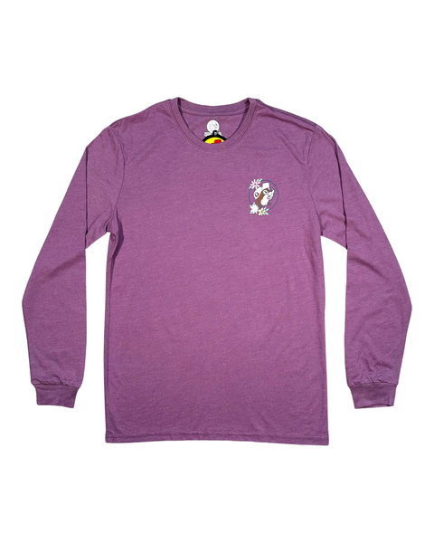 Light purple long sleeve shirt - features joyful design