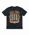 Black youth t-shirt - playful vintage design